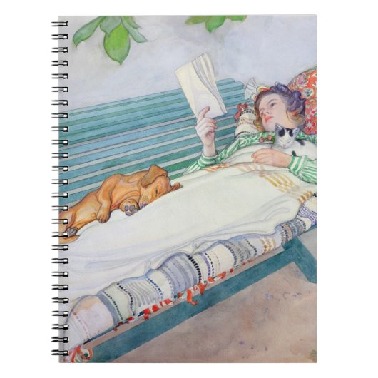 Vrouw die op een bank ligt, 1913 (m/c op papier) notitieboek (Voorkant)