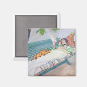 Vrouw die op een bank ligt, 1913 magneet (Voorkant / Achterkant)