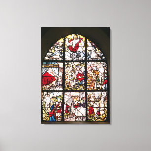 Vrouw die schrijft voor de rechtbank van Shah Abba Canvas Afdruk