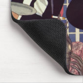  vrouw die sigaret rookt Drink champagne Muismat (Hoek)