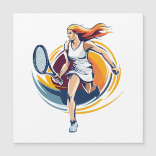 vrouw die tennis speelt