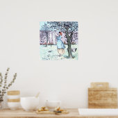 Vrouw die was doet poster (Keuken)