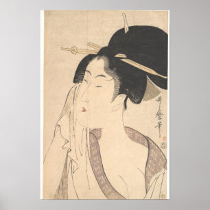 Vrouw die zich na haar dood terugtrekt poster