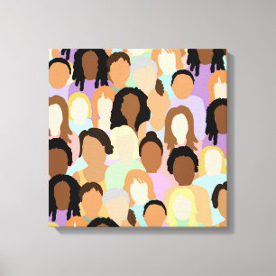 Vrouw   digitale kunst canvas afdruk