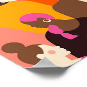 Vrouw diverse gezichten poster (Hoek)