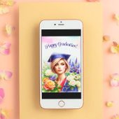 Vrouw Doctor Afstuderen Medische School Kaart