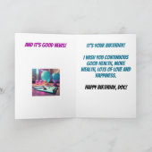 Vrouw Doctor is in Funny Doctor Board Verjaardag Kaart (Binnen)