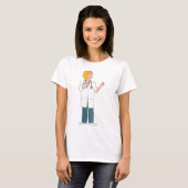 Vrouw Doctor T-shirt (Voorkant volledig)