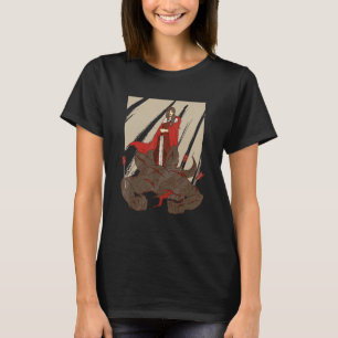 Vrouw doodt weerwolfsangst voor bloed t-shirt