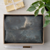 Vrouw door Rivier Volle Maan Schilderij Decoupage Tissuepapier (Geschenk)