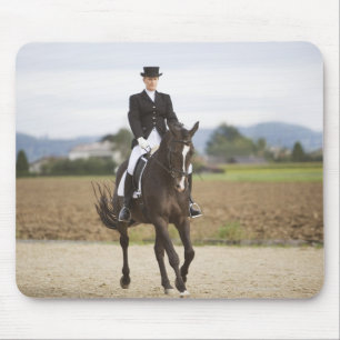 vrouw-dressage muismat
