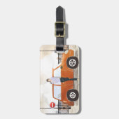 Vrouw Drink Bagagelabel (Voorkant verticaal)
