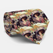  vrouw Drink champagne Roking Cigarette Stropdas (Opgerold)