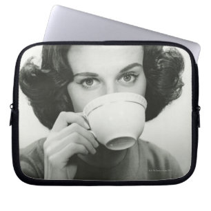 Vrouw Drink Laptop Sleeve