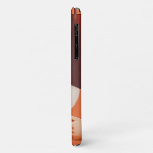  vrouw Drink thee Case-Mate iPhone Case (Achterkant/links)