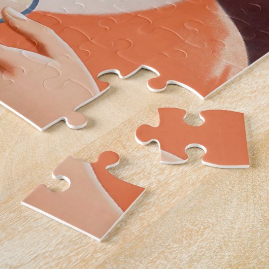  vrouw Drink thee Legpuzzel (Zijkant)