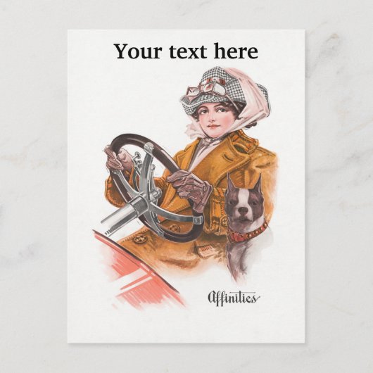 Vrouw driver Kaart (Voorkant)