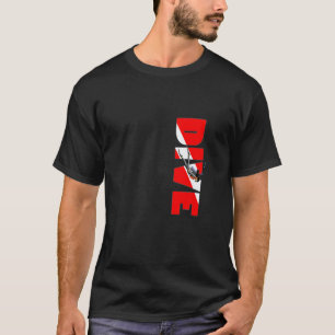Vrouw Duikt Diversvlag T-shirt