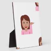 vrouw emoji fotoplaat (Zijkant)