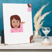 vrouw emoji fotoplaat (Zijkant)