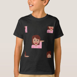 vrouw emoji t-shirt