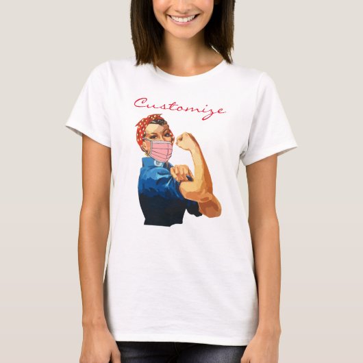 Vrouw Empowerment Masker Thunder_Cove  T-shirt (Voorkant)