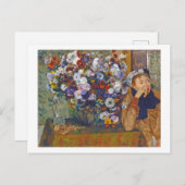 Vrouw en bloem, Edgar Degas Briefkaart (Voorkant / Achterkant)