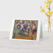 Vrouw en bloem, Edgar Degas Kaart (Gele Bloem)