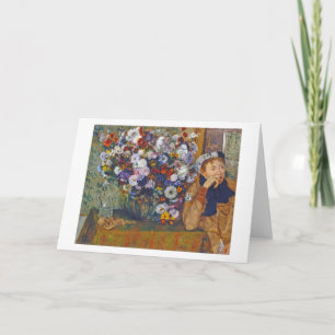 Vrouw en bloem, Edgar Degas Kaart