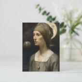 Vrouw en de maan briefkaart (Staand voorkant)