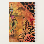 Vrouw en Giraffe Afrika Planner (Achterkant)