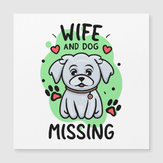 Vrouw en hond vermist (Voorkant)
