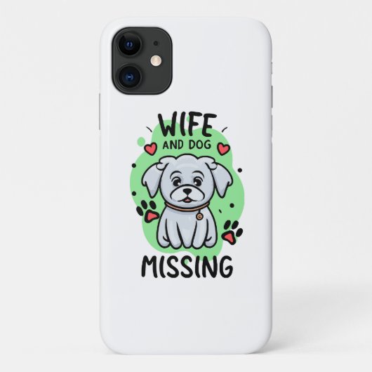 Vrouw en Hond Vermist Case-Mate iPhone Case (Achterkant)
