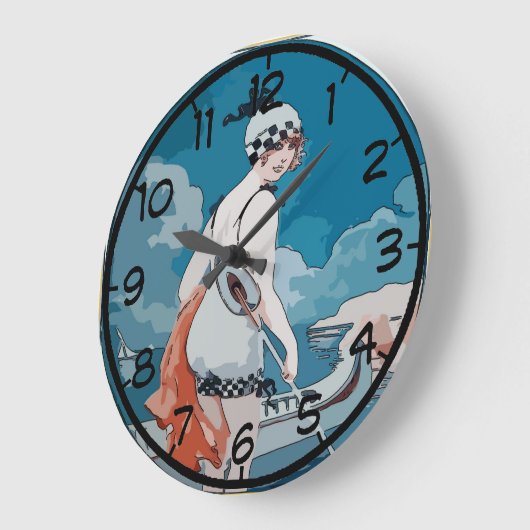 Vrouw en Kanoe Klok (Hoek)