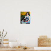 Vrouw en Kat, Suzanne Valadon Poster (Keuken)