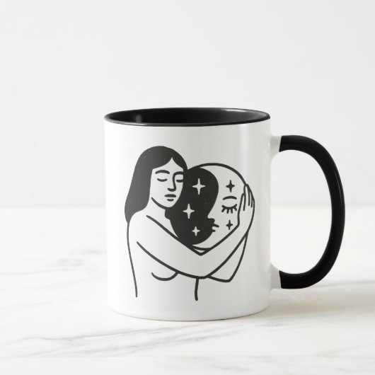 Vrouw en maan mok (Rechts)