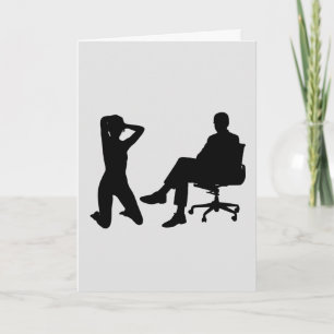 VROUW EN MAN BEHOUDEN IN VOORZITTERS-KAARTEN KAART