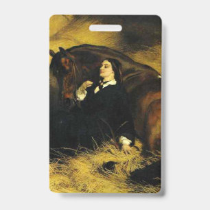 Vrouw en paarden badge