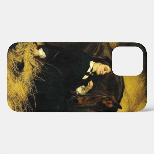 Vrouw en paarden Case-Mate iPhone case (Achterkant (horizontaal))