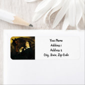 Vrouw en paarden etiket (Insitu)