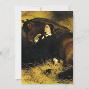 Vrouw en paarden kaart