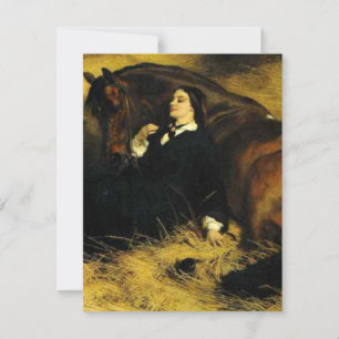 Vrouw en paarden kaart