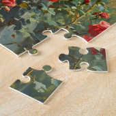 Vrouw en rozen  legpuzzel (Zijkant)