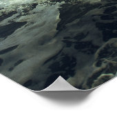 Vrouw en Violin in de oceaan Poster (Hoek)