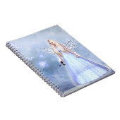 Vrouw engel in blauw notitieboek (Rechterzijde)