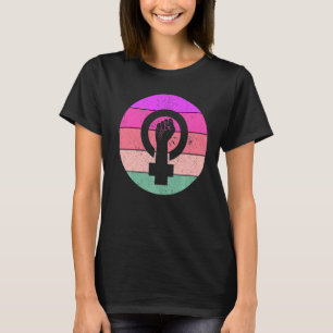 Vrouw Equality Feminist Symbol Empowerment Femini T-shirt