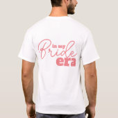 Vrouw Era Bruid Huwelijksreis Trendy Cool geperson T-shirt (Achterkant)