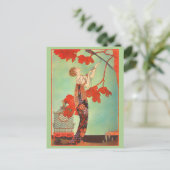 Vrouw Exotisch  Schilderij Briefkaart (Staand voorkant)