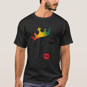 Vrouw Face Grahic Queens werd geboren Vrouw T-shirt