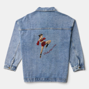 vrouw Fighter, wereldkampioen Denim Jacket